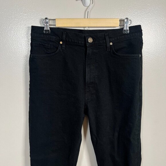 Goldsign Boot Cut Jeans Womens Size 30 Black High Rise High Waist Minimal - Picture 4 of 12